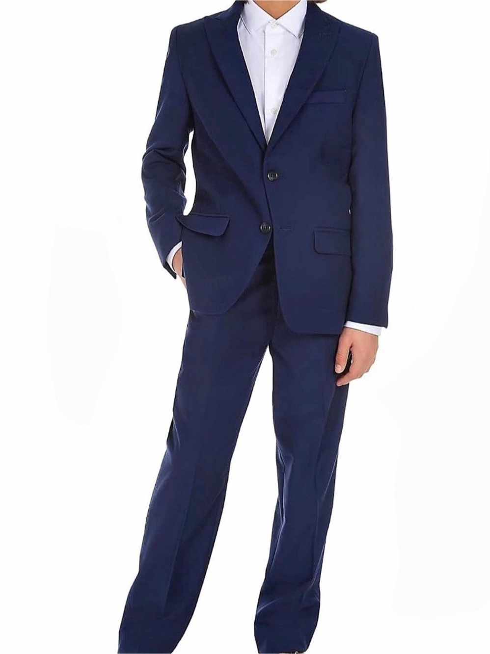 Calvin Klein Boys Slim Fit 2-Piece Suit Blue Size 10 NWT